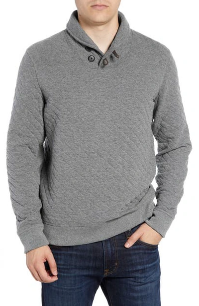Shop Billy Reid Shawl Collar Pullover In Medium Grey