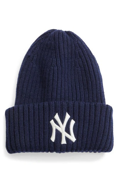 Shop New Era Beams X  New York Yankees Knit Beanie In Navy