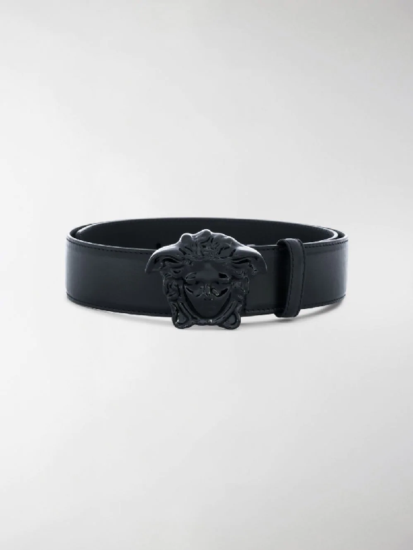 Versace Medusa Buckle Belt In Black | ModeSens