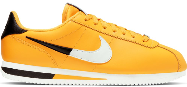 nike cortez black yellow