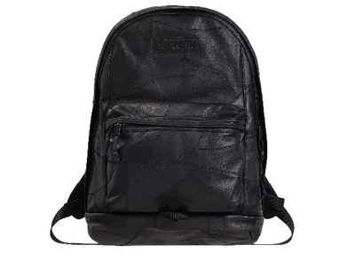 Black Supreme Unisex Leather Backpack