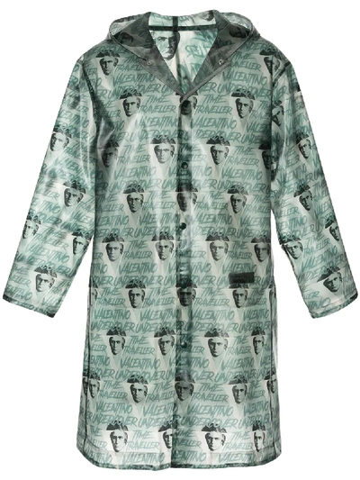 Shop Undercover Clockwork Orange All-over Print Raincoat In Green