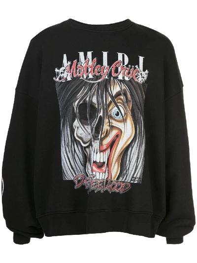 Shop Amiri 'motley Crue Dr Feelgood' Oversized-sweatshirt In 黑色