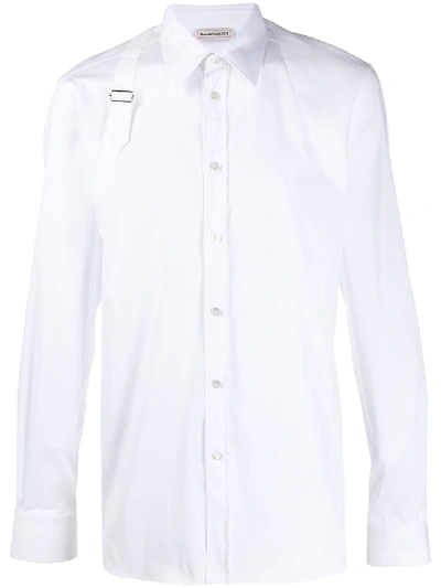 Shop Alexander Mcqueen Harness Long Sleeves Shirt In White
