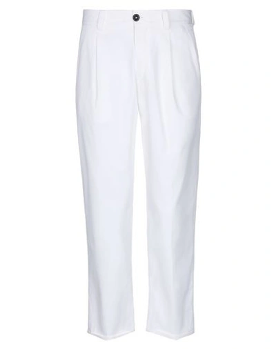 Shop Pt01 Pt Torino Man Pants White Size 35 Polyamide, Cotton, Elastane