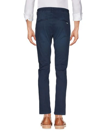 Shop Aglini Man Pants Slate Blue Size 31 Cotton, Elastane