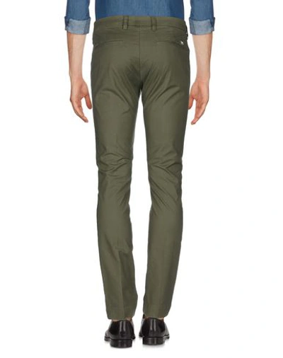 Shop Entre Amis Casual Pants In Military Green