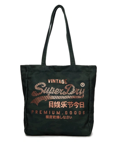 Shop Superdry Shopper Bag In Green