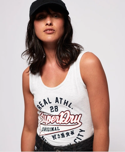 Shop Superdry Americana Bodysuit In Light Grey