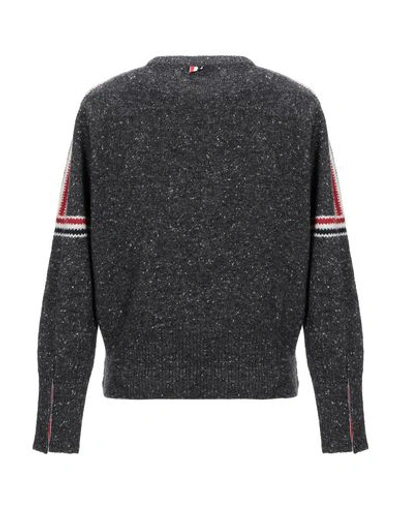 Shop Thom Browne Man Sweater Lead Size 0 Wool, Mohair Wool In Grey