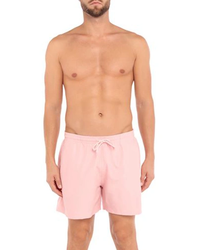 Shop Fila Swim Trunks In Pink