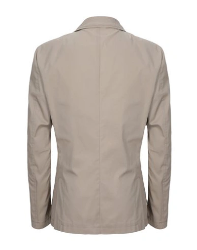 Shop Grey Daniele Alessandrini Man Blazer Beige Size 36 Cotton, Elastane