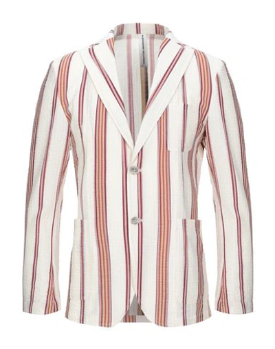 Shop Alessandro Dell'acqua Suit Jackets In Ivory