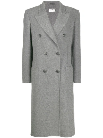 Shop Maison Margiela Grey Coat