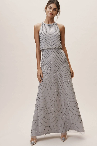 Shop Adrianna Papell Madigan Dress In Grey