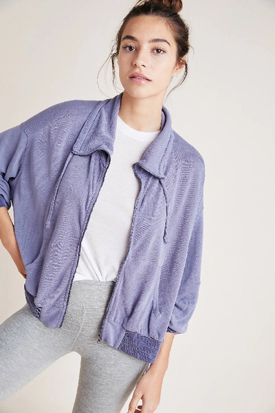 Shop Free People Movement Goldie Jacket In Blue