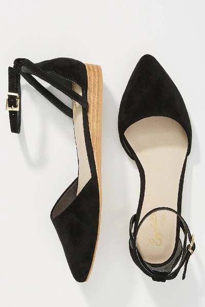Shop Seychelles Ankle Strap Flats In Black