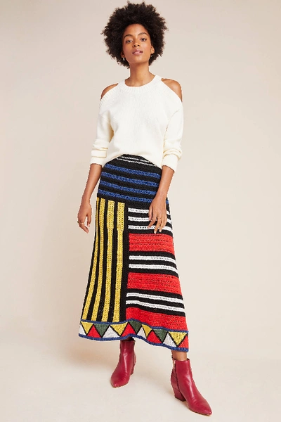 Shop Farm Rio Miro Sweater Midi Skirt In Assorted