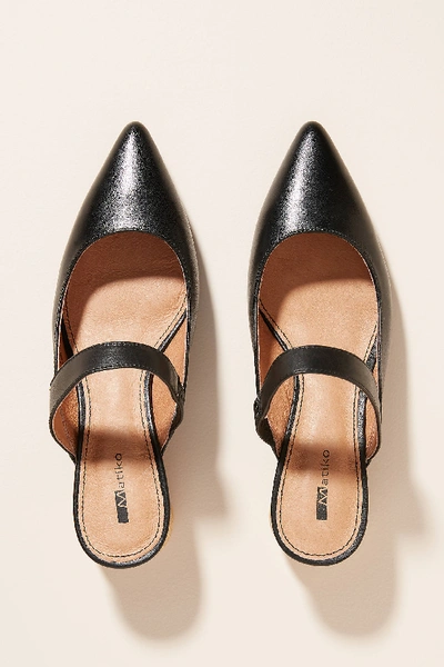 Shop Matiko Virca Heeled Mules In Black