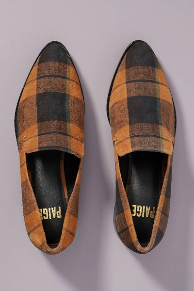 Shop Paige Madison Plaid Loafers In Assorted