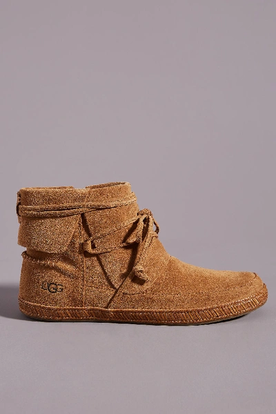 Shop Ugg Reid Moc Boots In Brown