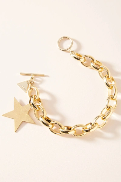 Shop Serefina Celestine Charm Bracelet In Gold