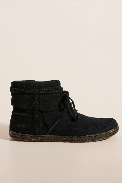Shop Ugg Reid Moc Boots In Black