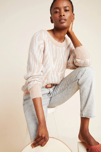 Shop Rebecca Taylor Zebra Sweater In Assorted