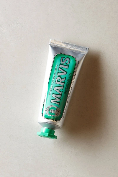 Shop Marvis Toothpaste, Travel Size In Green