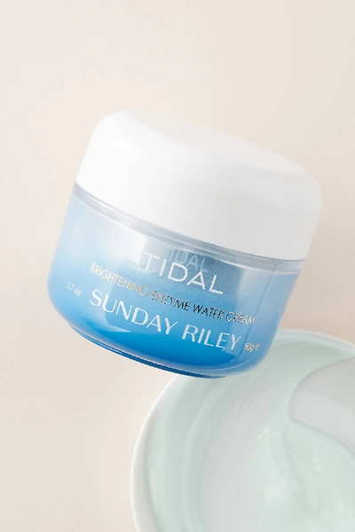Shop Sunday Riley Tidal Brightening Enzyme Water Cream In White