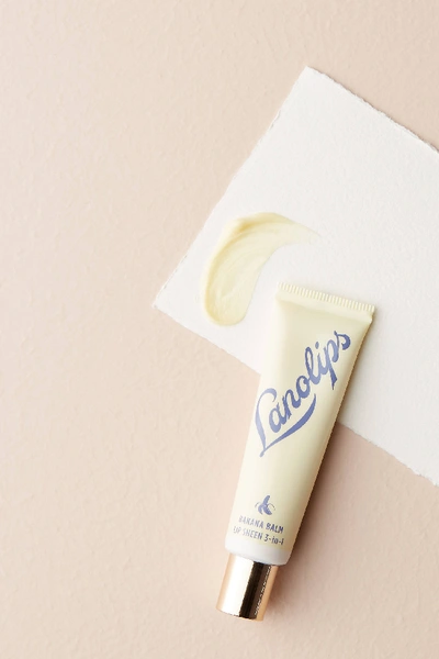 Shop Lano Lips Banana Balm Lip Sheen In White