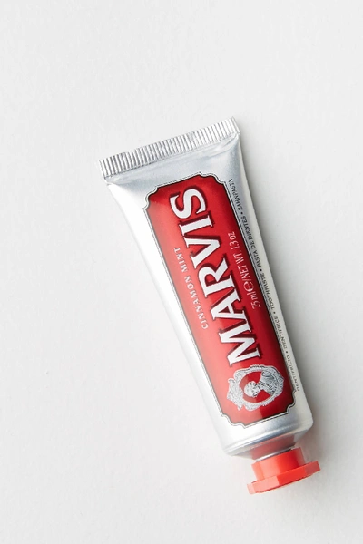 Shop Marvis Toothpaste, Travel Size In Red