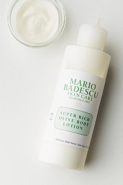 Shop Mario Badescu Super Rich Olive Body Lotion In White