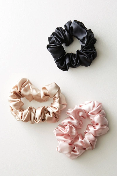 Shop Slip Silk Large Scrunchie Set In Gold