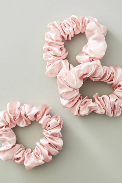 Shop Slip Silk Large Scrunchie Set In Pink