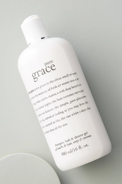 Shop Philosophy Pure Grace Shampoo, Bath + Shower Gel In White