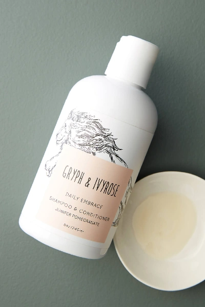 Shop Gryph & Ivyrose Daily Embrace Shampoo + Conditioner In White