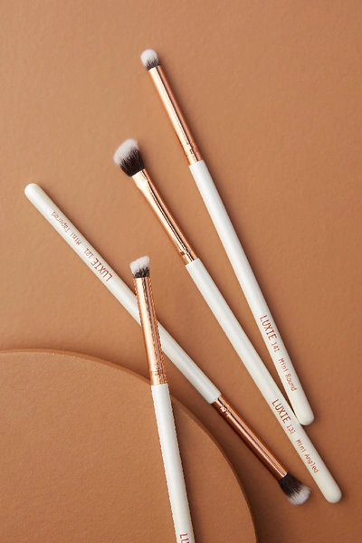 Shop Luxie Flawless Eye Brush Set In White