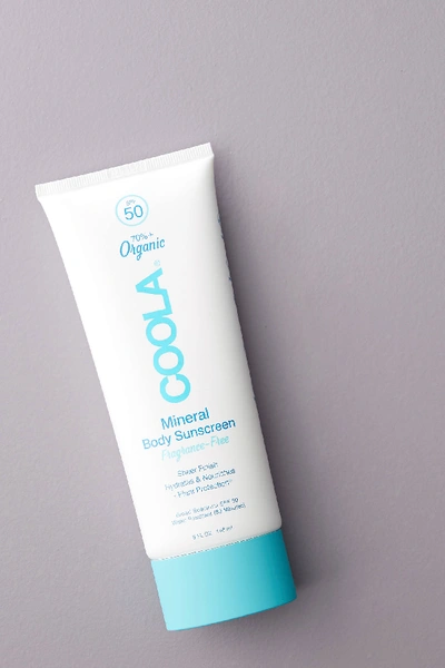 Shop Coola Spf 50 Mineral Body Sunscreen, Fragrance-free In White