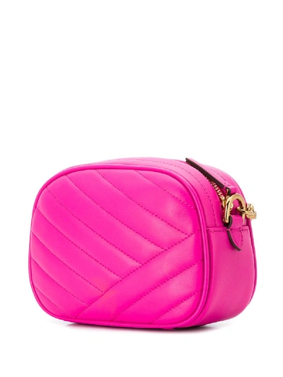 Tory Burch Kira Chevron Small Camera Bag in Pink