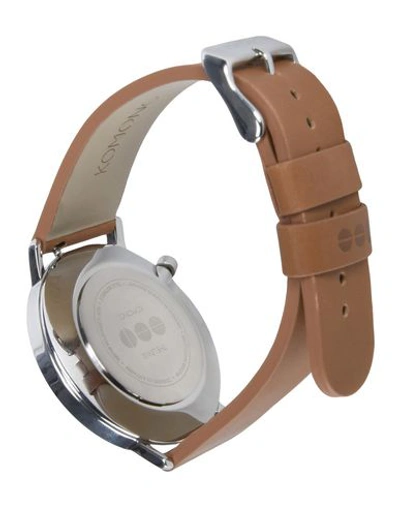 Shop Komono Wrist Watch In Steel Grey