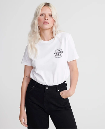 Shop Superdry Mono 1979 Oversized T-shirt In White