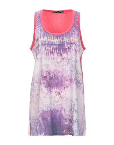 Shop Balenciaga Tank Top In Lilac