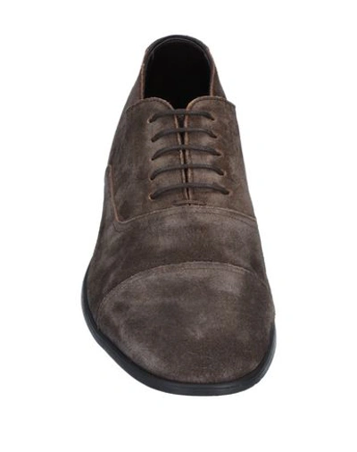 Shop Ortigni Laced Shoes In Military Green