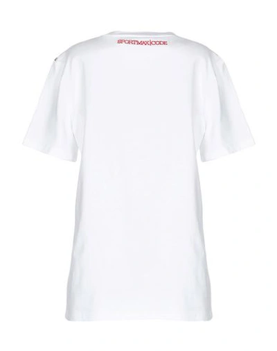 Shop Sportmax Code T-shirts In White