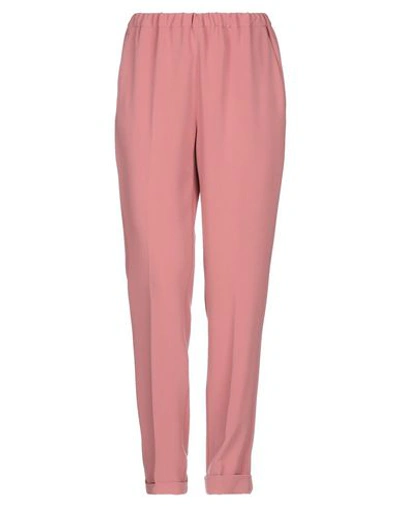 Shop Alberto Biani Pants In Pastel Pink