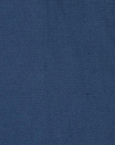 Aspesi Woman Pants Slate Blue Size 6 Cotton, Linen In Slate Blue
