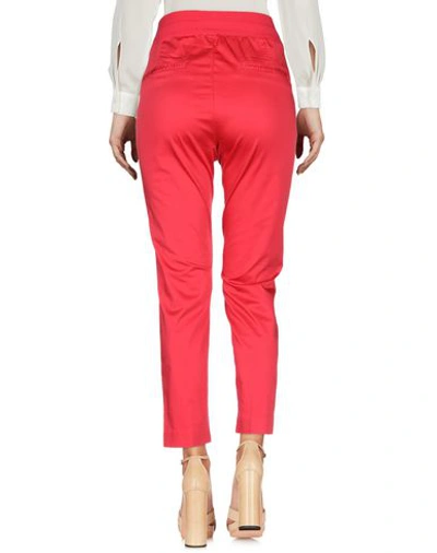 Shop European Culture Pants In Red