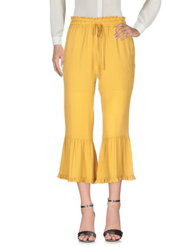 Twinset Pants In Yellow
