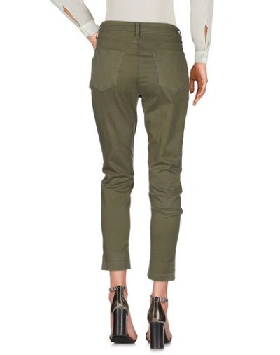 Shop J Brand Woman Pants Military Green Size 27 Cotton, Polyester, Polyurethane
